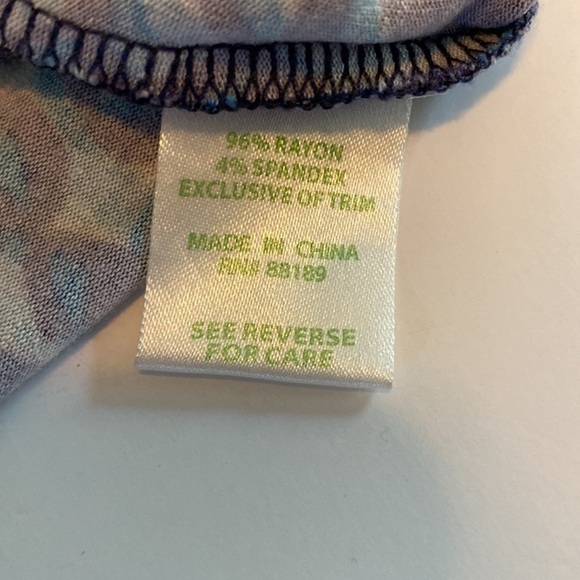 Lilly Pulitzer dress size small on off shoulder blue and black - Picture 7 of 10